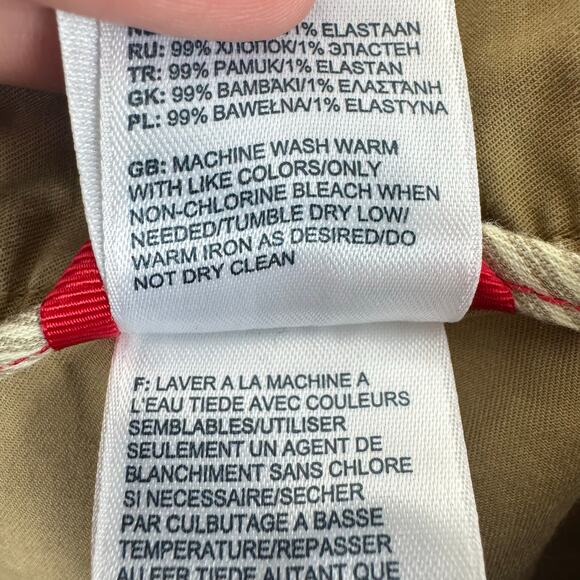 The North Face Tan Cotton Mid Rise Lightweight Hiking Capri Pants Size 10 - Picture 9 of 9